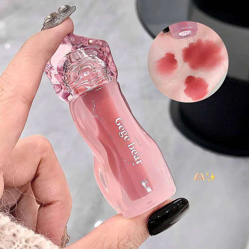 Gege bear Powder Cream Matte Glaze Mouth Red Lip Mud Non-fading Non-stick Cup Feminine lipstick W260311