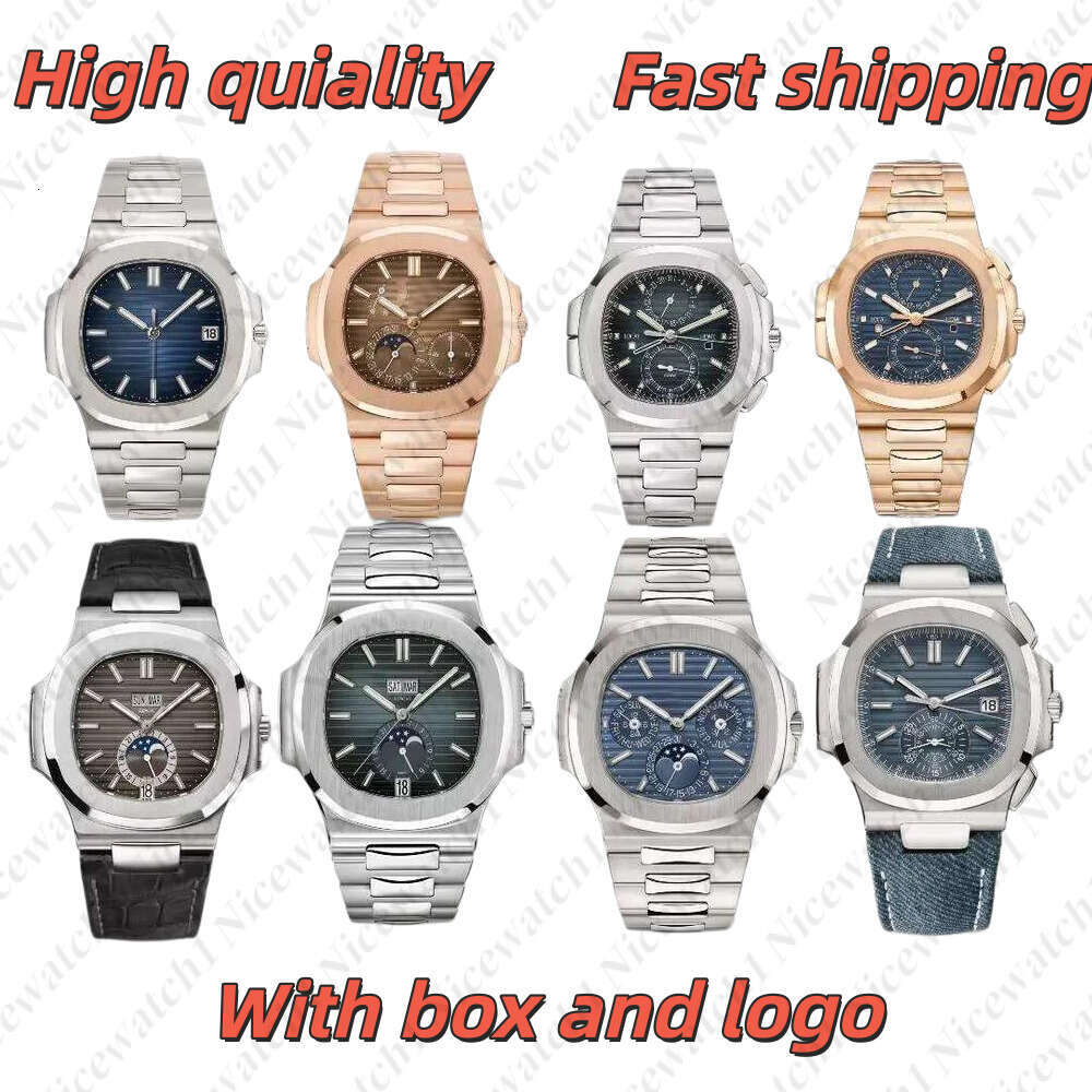 Pate Phil watch Patekes Philipely 10A High Quality Deigner Men Man Writ Full Stainle Steel Face Wchronograph Automatic Quartz AAA Clock Gifts Philiped W Pate Phil