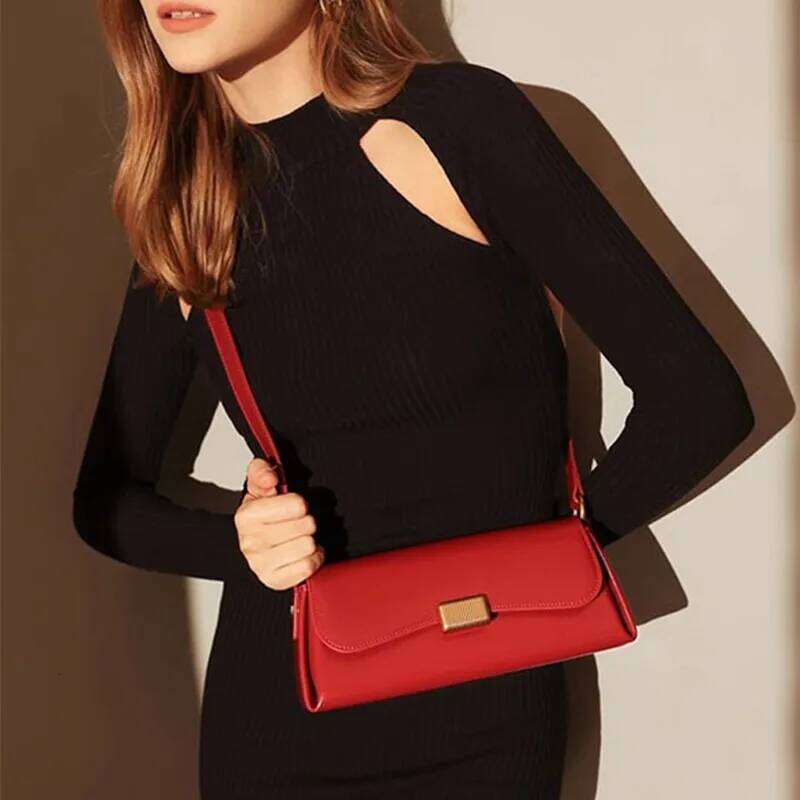 YANATARI Underarm Cowhide Genuine Leather Handbags Women Vintage Shoulder Bag Female Crossbody Bags Luxury High Quality 2024