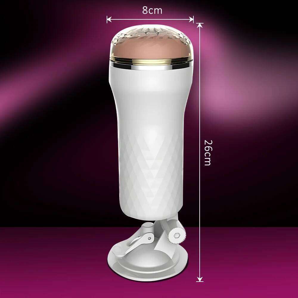 Men's Masturbation Penis Trainer Male Manual Masturbator Hands-Free Suction Cup 3D Simulation Pocket Pussy Sex Toy For Men Z260311