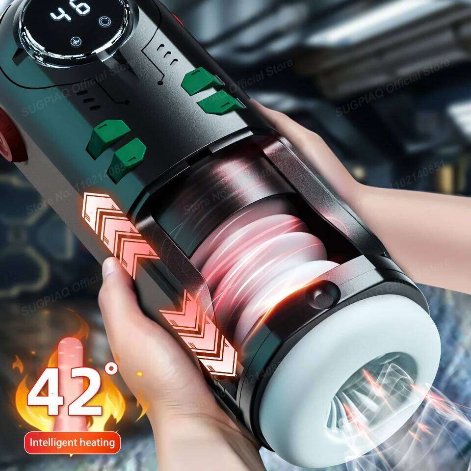 Automatic Male Masturbator Telescopic Sucking Heated Sex Toys Equipment Machine Adult Goods for Men Blowjob Masturbation Cup Z260311