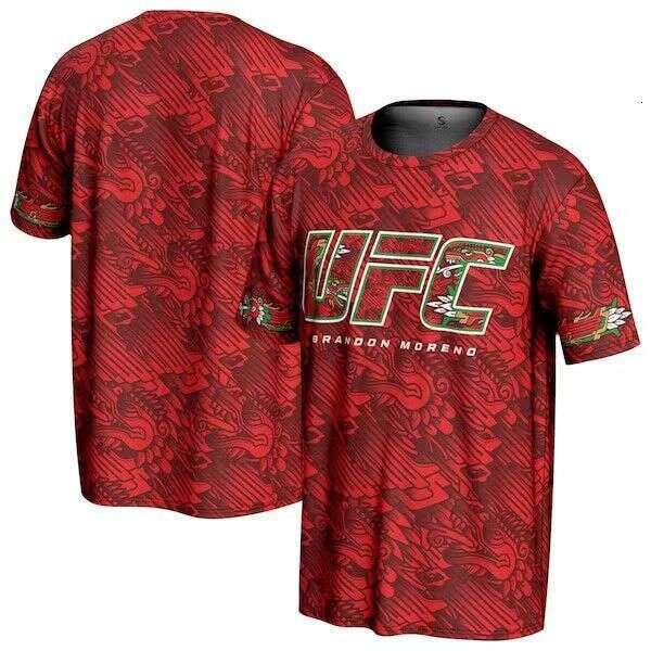 2026 New Men's T-Shirt 3D Printed UFC Wrestling Training Wear European And American Youth Sports Round Neck Short Sleeve WKERSIY