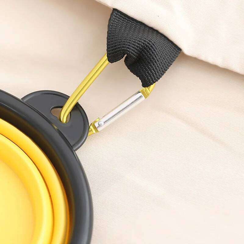 New 350ml With Keychain Pet Portable Travel Dog Convenient Cat bowl Non-deformable Folding Bowl 26Y0312