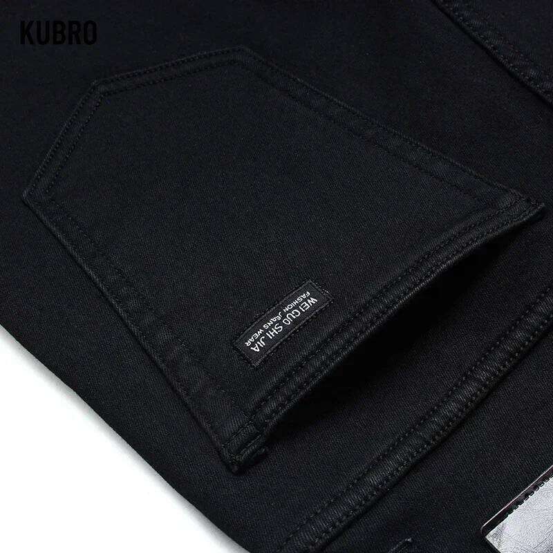 Men Classic Advanced Fashion Brand Jeans Jean Homme Man Soft Stretch Black Biker Masculino Denim Trousers Mens Pants Overalls 26Y0312