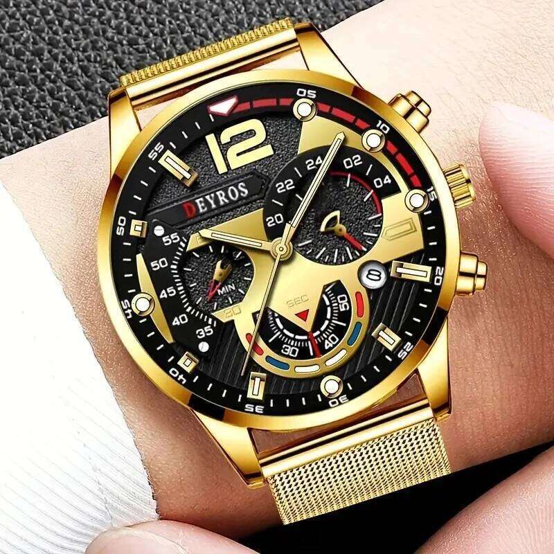 Fashion Mens Business Watches Luxury Quartz Wrist Luminous Clock Men Casual Calendar Watch
