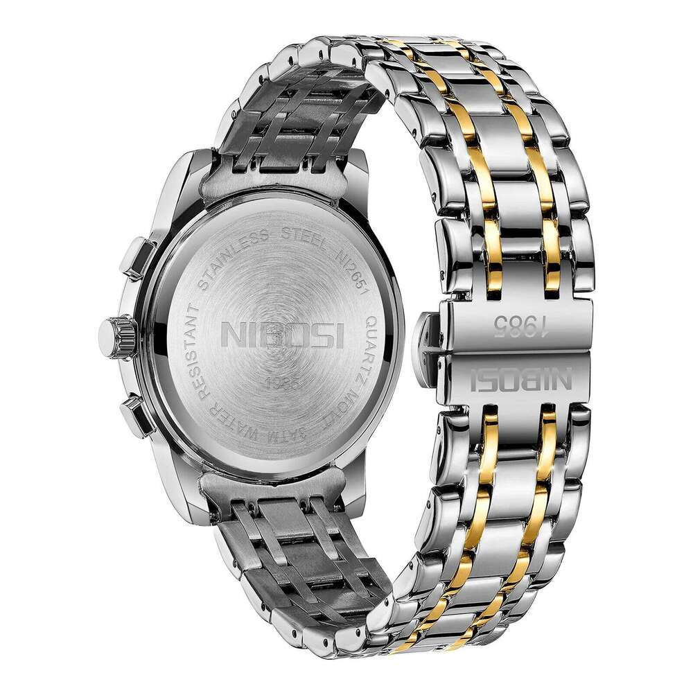NIBOSI Moon Mens Quartz Watches Top Brand Luxury Luminous For Chronograph Waterproof Date Men Dress Watch Reloj Hombre