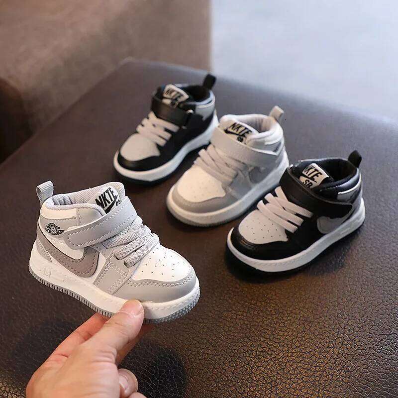 Fashion High Top Kids Sneakers Casual Boys & Girls Running Outdoor Walking Breathable Comfortable School Shoes H260312