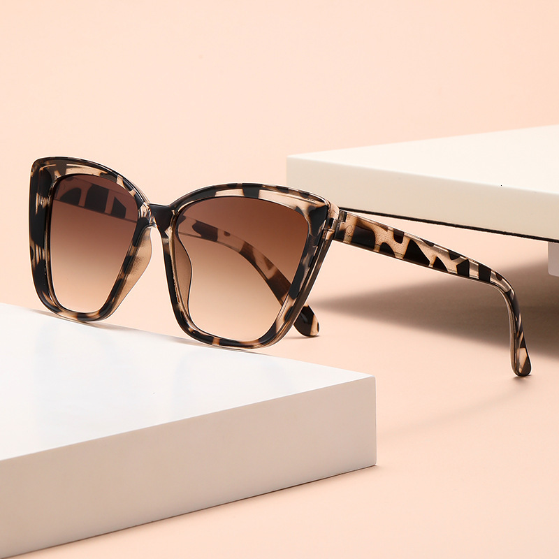 New Fashionable Large Frame Trendy Internet Celebrity Street Style Versatile Cat Eye Sunglasses