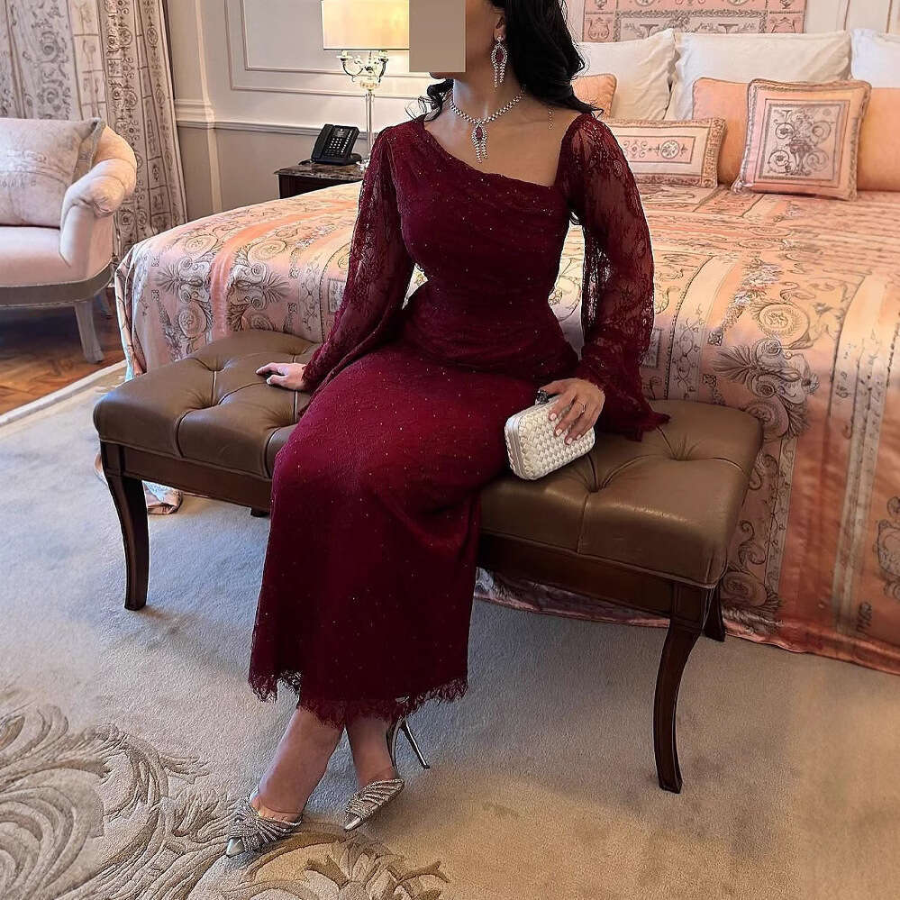 2025 Spring Cross-Border European, American, Middle Eastern Foreign Trade Women's Clothing for Independent Websites : Elegant Lace Rhinestone Bod