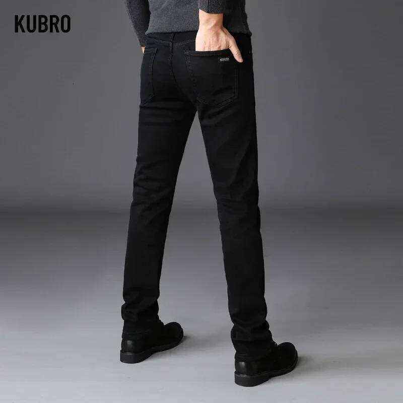 Men Classic Advanced Fashion Brand Jeans Jean Homme Man Soft Stretch Black Biker Masculino Denim Trousers Mens Pants Overalls 26Y0312