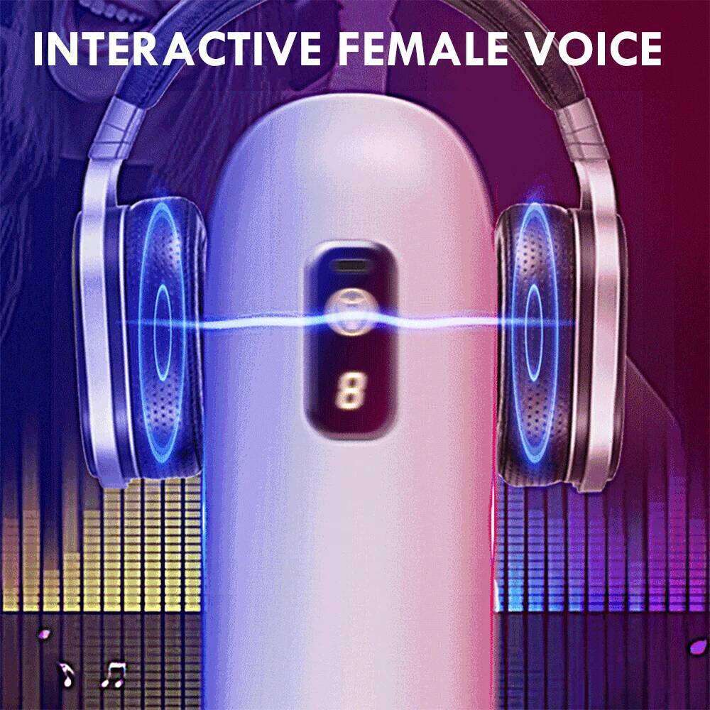 Male Automatic Sucking Masturbator Cup Penis Pump Vibrator Real Vaginal Blowjob Pussy Sex Toys for Men 18 Z260311