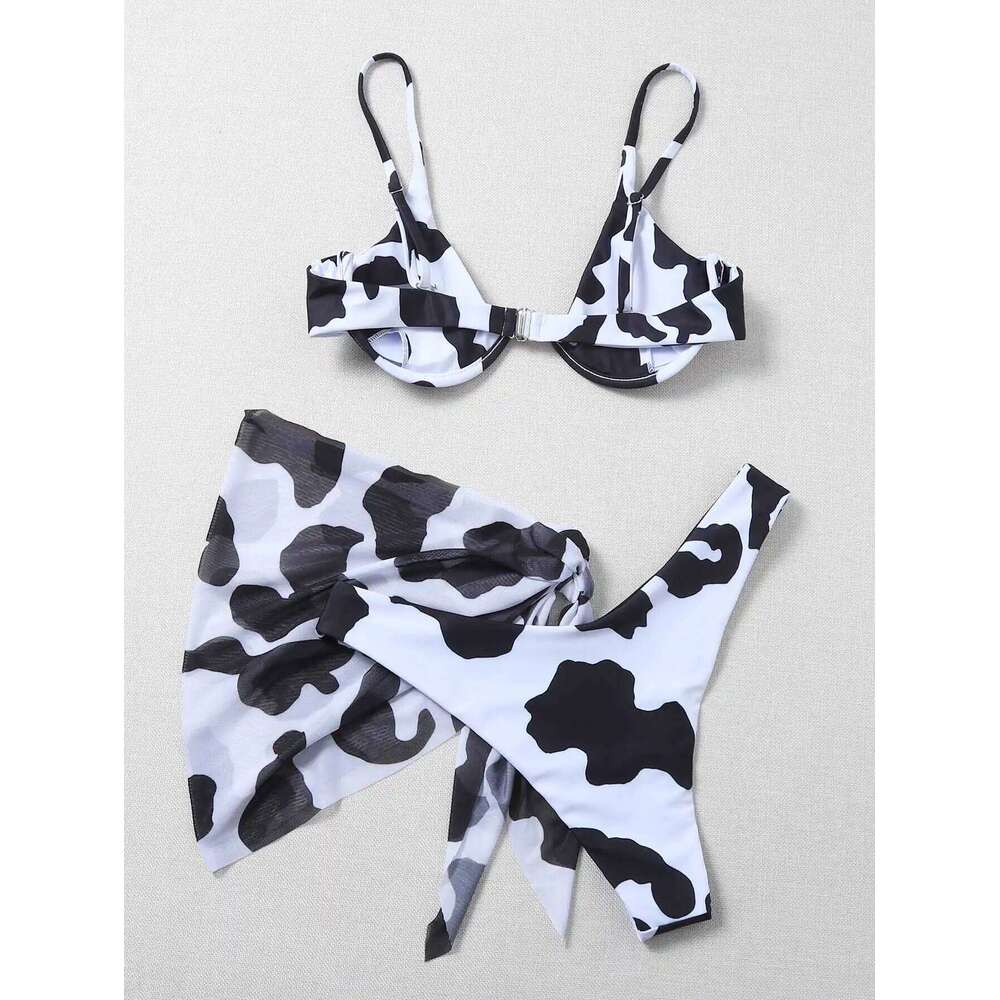 3 Pieces Push Up Bikinis 2025 Women Thong Swimsuit Sexy Brazil Swimwear Female Padded Bathers Bathing Suit Swimming Beachwear Y260303