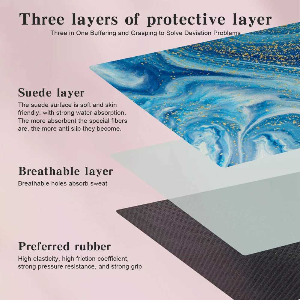 Pilates Reformer Mat Non Slip Suede Rubber Yoga Mat Balance Training Eco Friendly for Men Women Beginners Pilates Accessories M260312