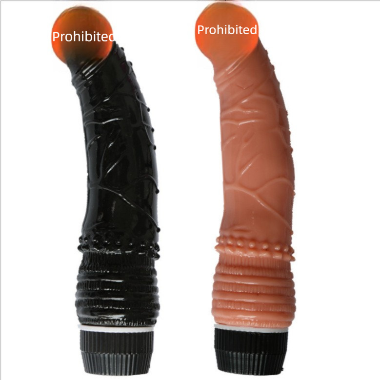 Free Shipping Direct Ss From The Manufacturer: Popular Adult Sex Toys For Foreign Trade, TPE Crystal Single-Vibration Dildo, M Vibrating Rod With Rota