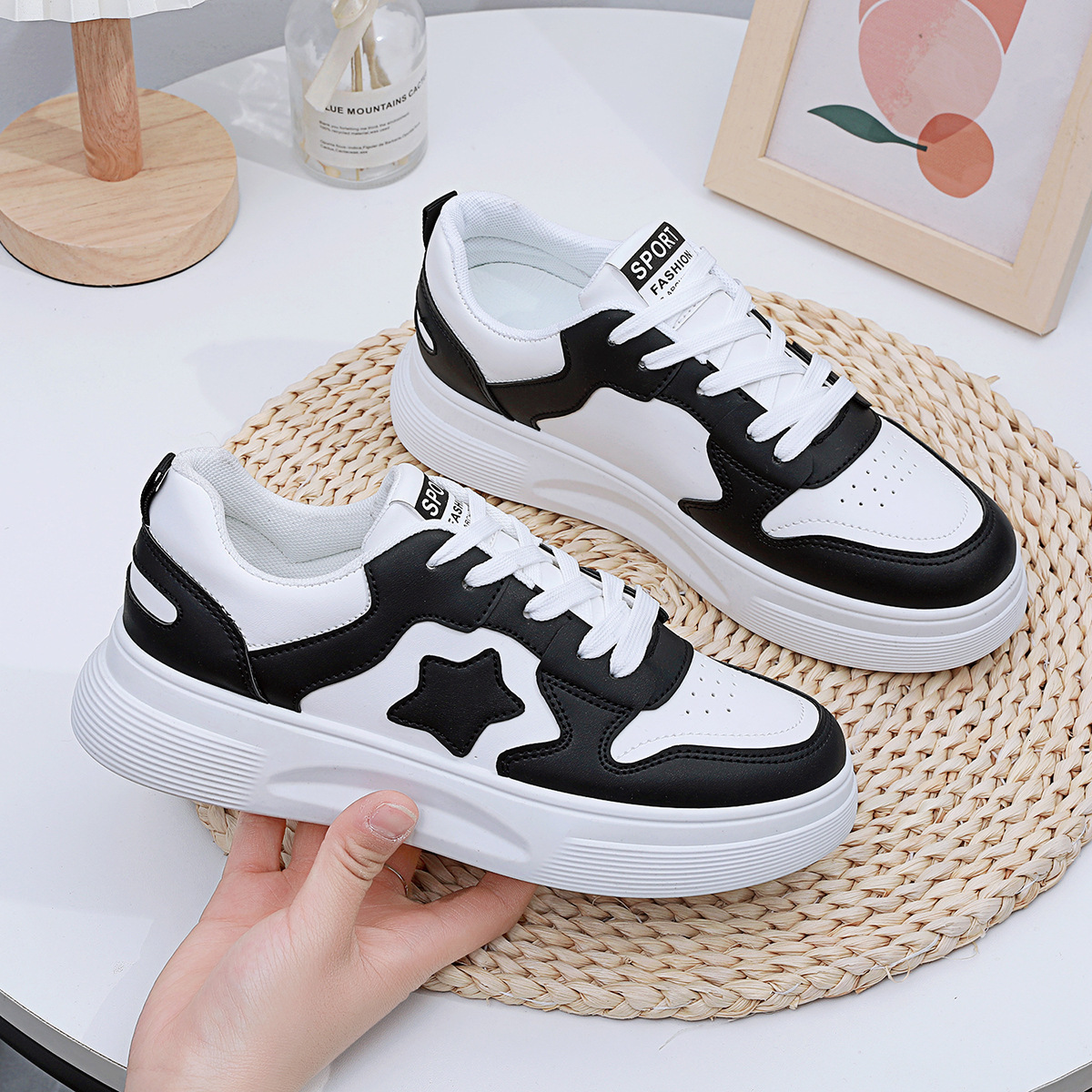 STAOXINDIKE 2025 New the Beach Mid Heel Kitten Heel Suede Synthetic White Strappy Ankle Casual Formal True to Size Wide Budget Synonyms
