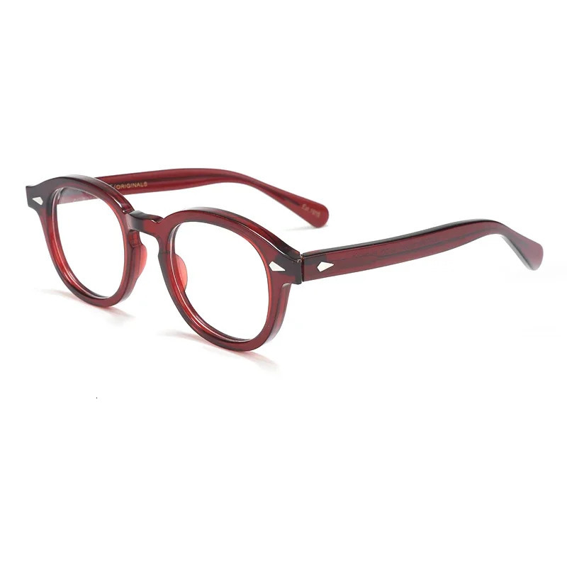 Mens Spectacle Frame Johnny Depp Style Glasses Transparent Lens er Computer Male Round Vintage Eyeglasses 260302
