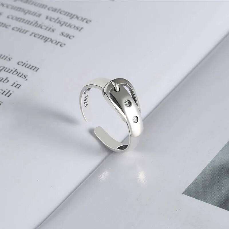 New in 925 Sterling Silver Belt Adjustable Rings For Women Vintage Wedding Jewelry Wholesale H260312