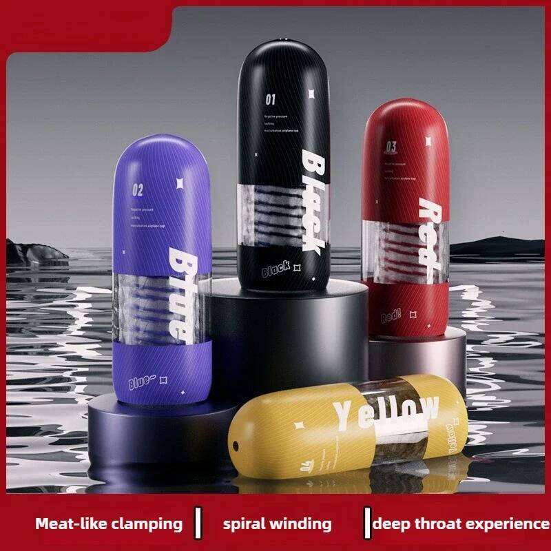 3D Textured 360 Rotating Suction Male Masturbator Aircraft Design Adult Sex Toy for Men Stimulation Enhancer Penis Exercise Tool Z260311