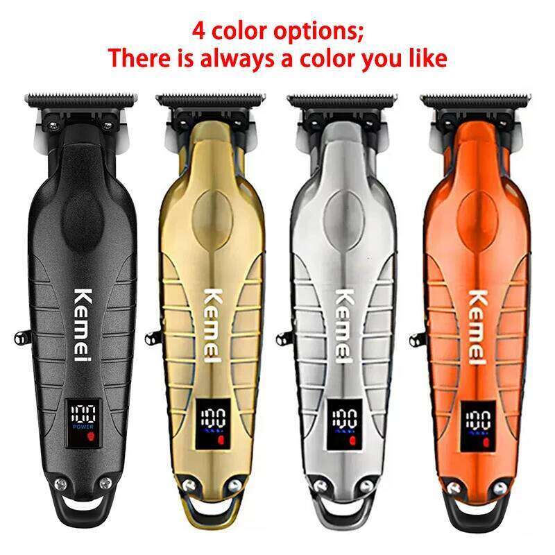 Kemei KM-2293 7000RPM Barber Professional Electric Clipper Trimmer Cordless USB Charging Rechargeable Hair Clippers C260312