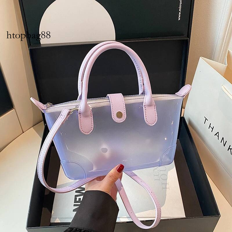 Transparent PVC Ladies Small Handbags Stadium Approved Women Clear Bag Fashion Waterproof Casual Simple Crossbody Shoulder Bags