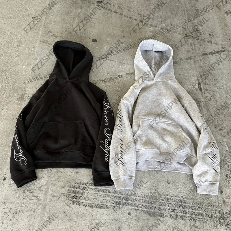 Subculture Fashion Y2K Hooded sweatshirt Harajuku Letter Print Gothic Oversized Pullover Punk Streetwear Goth Hoodie sweatshirt 260311