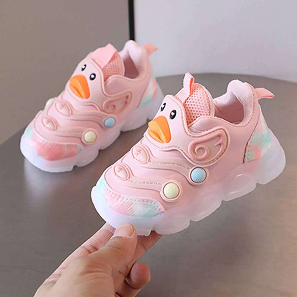 Baby Led Kids Luminous Sneakers Breathable Toddler For Children Boys Girls Glowing Shoes With LED Lights H260312