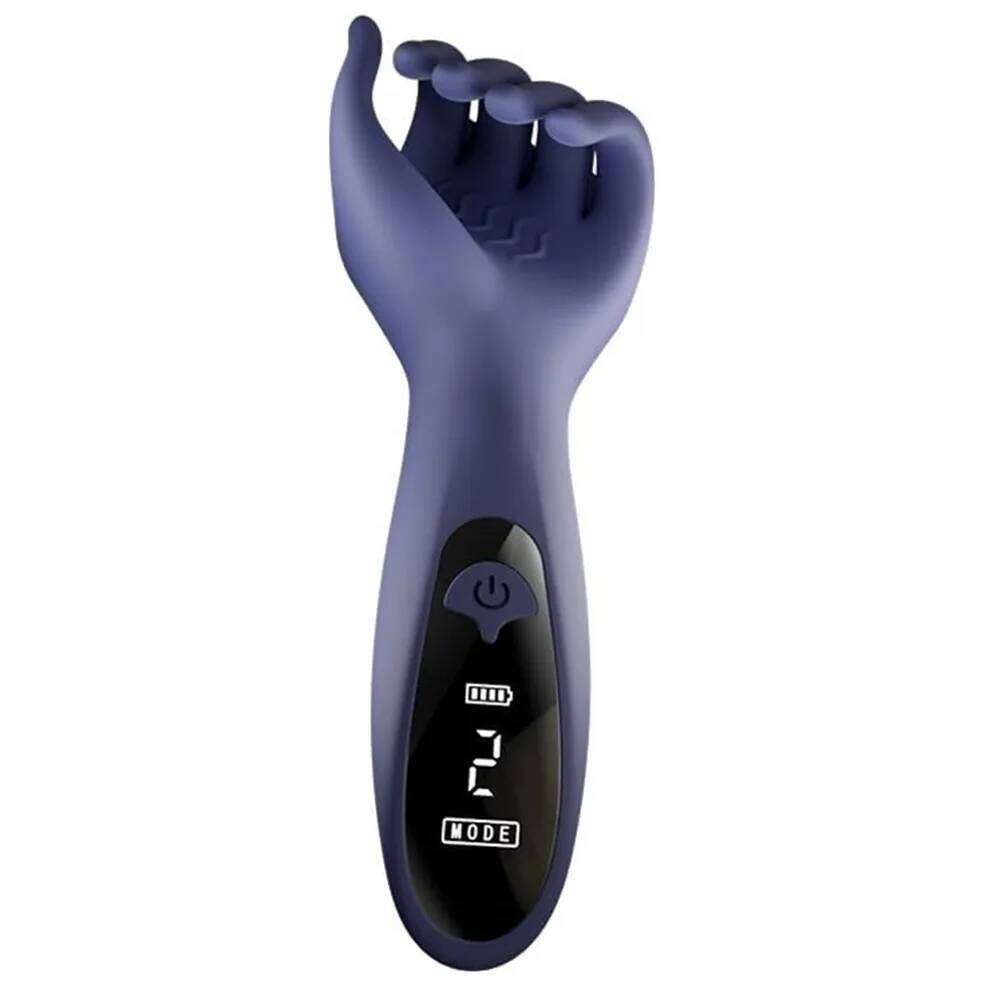 Sex Toys Vibrator Male Penis Trainer Pump With Handle Men Stroker Five Finger Simulation Palm Masturbator Z260312