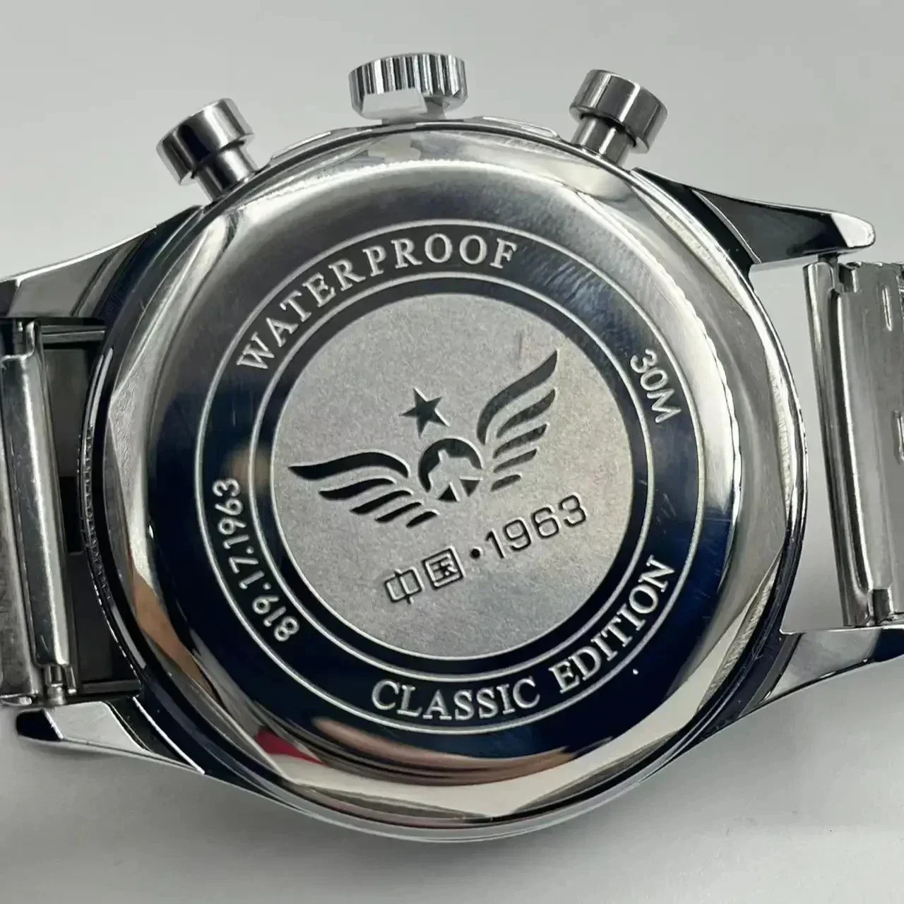 Mens watches 1963 pilot automatic watch 42mm waterproof retro quartz chronograph vintage dress watch 260307