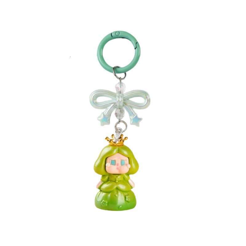 Creative resin new pearlescent crying baby princess keychain pocket pendant cute bell for backpacks and cars wholesale strawberry