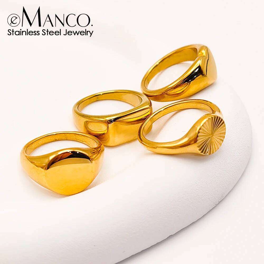 eManco Stainless Steel Metallic Women's Fashion Party Jewelry Heart Couple Rings H260312