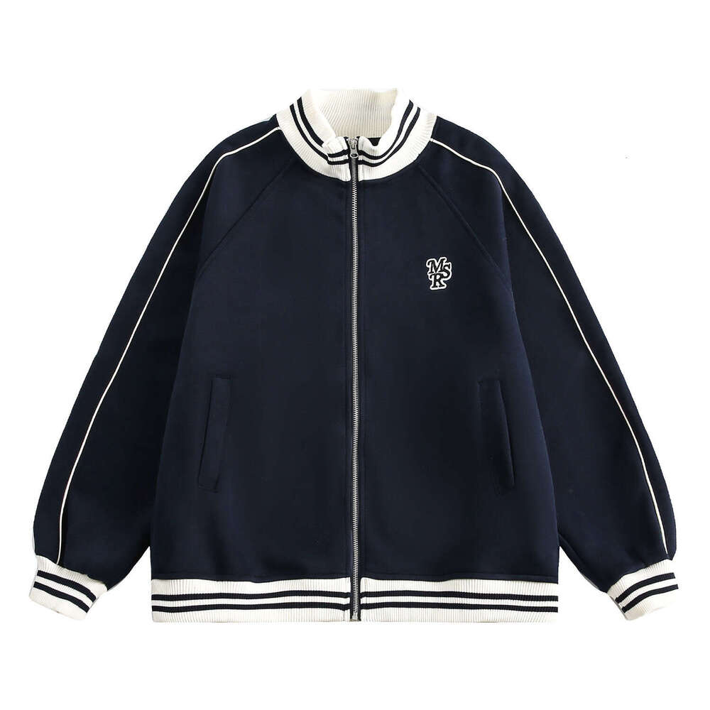 Mardi Hefxessdr 2026 Spring Women Jacket Grey Stand Collar Baseball Jacket For Women & Men Retro Sweatshirt Style Casual Lazy Outerwear coat spring wo