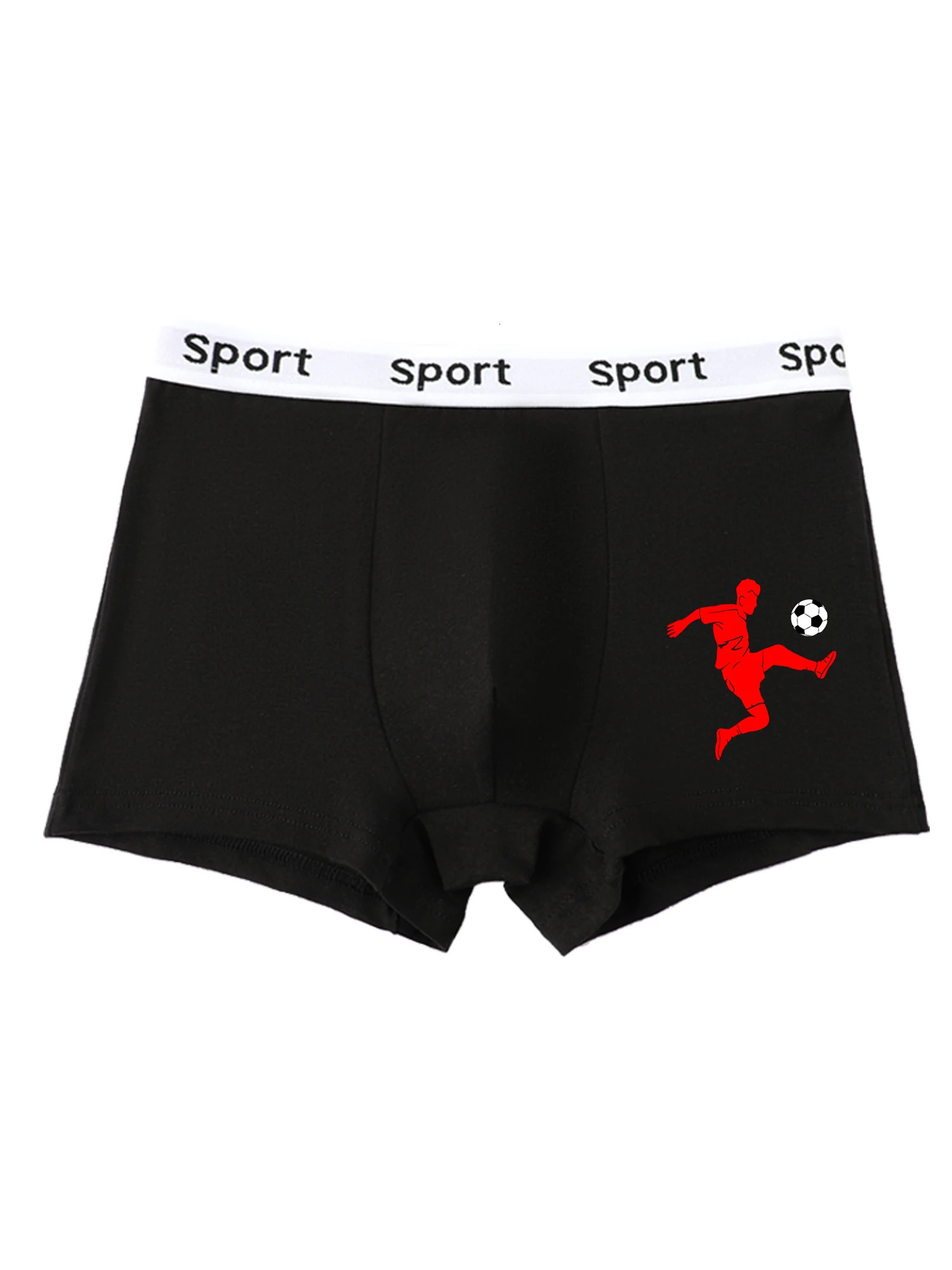 5 pieces mixed boys underwear 814 years old soft breathable solid color comfortable football player boy boxer briefs 95 cotton 260311