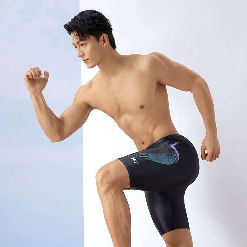 361 Men Water Repellent Professional Competitive Swim Trunks WaterProof Racing Short Pants Quick-Drying Surfing Beach Briefs Z260312