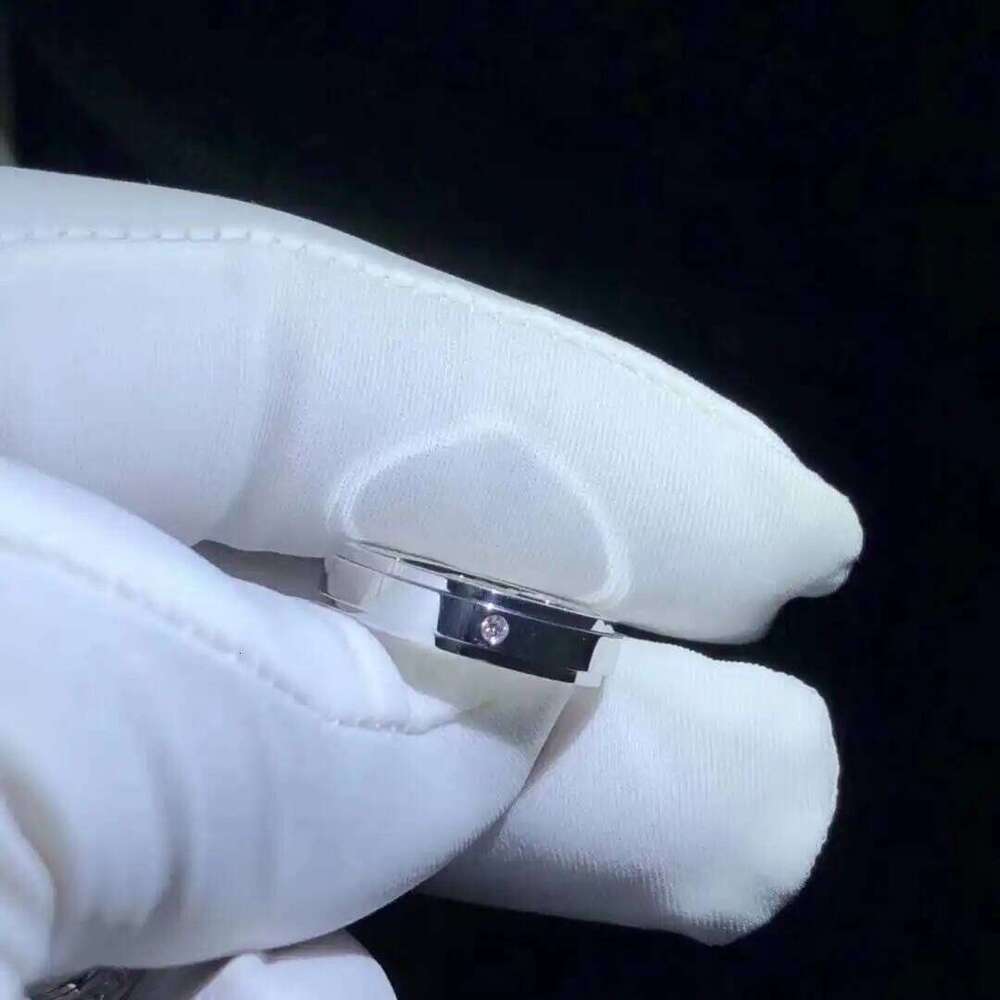 Buyee 925 Sterling Silver Couples White Zircon Finger Ring for Women Men Fashion Classic Wedding Fine Jewelry Circle W260311