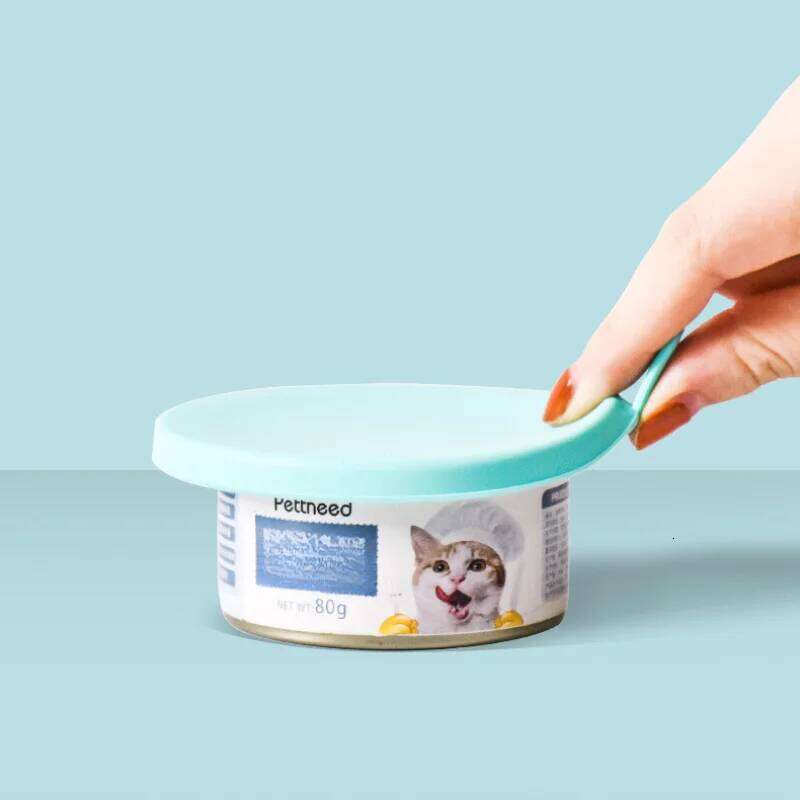 Pet Fresh Silicone Cat and Dog Can Universal Adjustable Seal Lid + Spoon Food Storage Tool 26Y0312