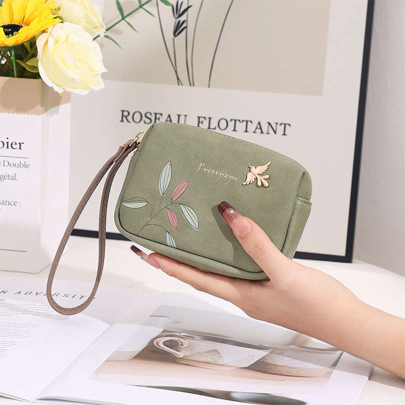 Luxury fashion wallet Short Women S Coin Purse New Korean Version PU Printed Handbag Wallet With Zipper For Cards Keys And Documents