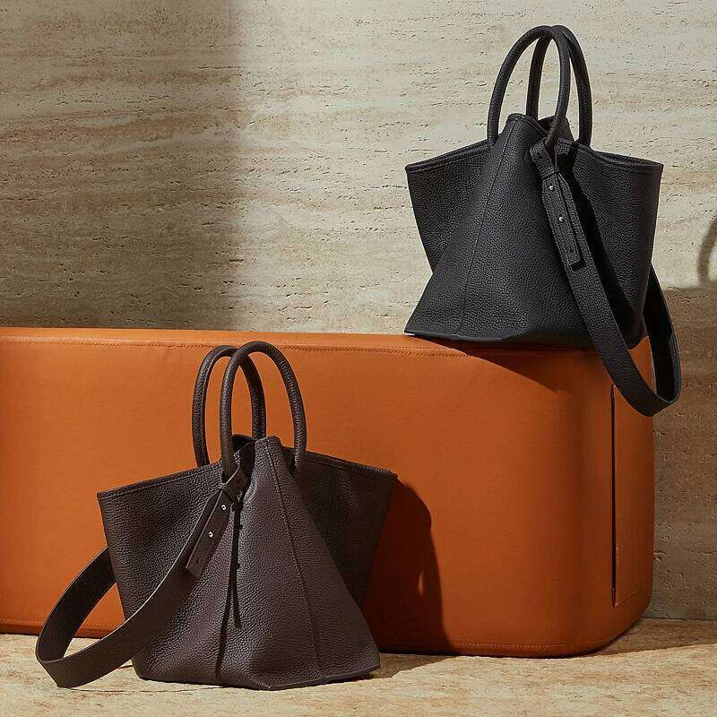 Hifashion Cowhide Genuine Leather Handbags For Women New 2026 Luxury Designer Shopping Totes Work Ladies Shoulder Crossbody Bags