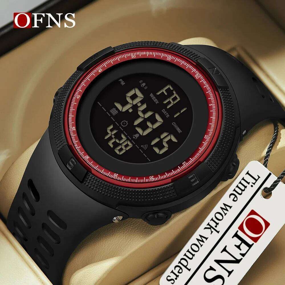 OFNS 2003 Fashion Military Watches 50M Waterproof Sports Watch For Male LED Electronic Digital Wristwatches Relogio Masculino