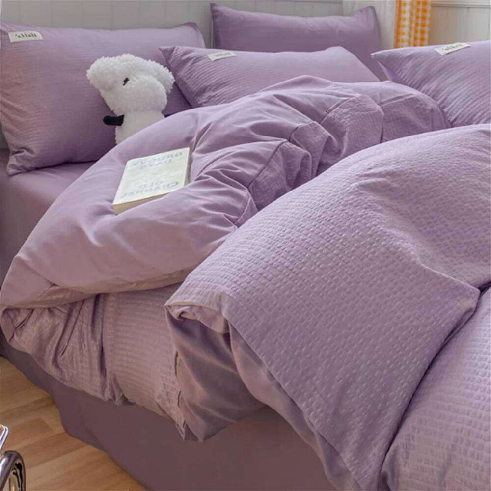 Huafu Ge Washed Four Piece Set, Non All Pure Cotton Bedding, Bed Sheets, Duvet Covers, Bedding Products H260312