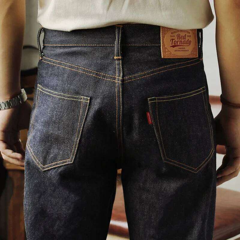 Red Tornado 55501 Relaxed Straight Fit Men's Jeans Raw Selvedge Denim Pants Amekaji 26Y0312