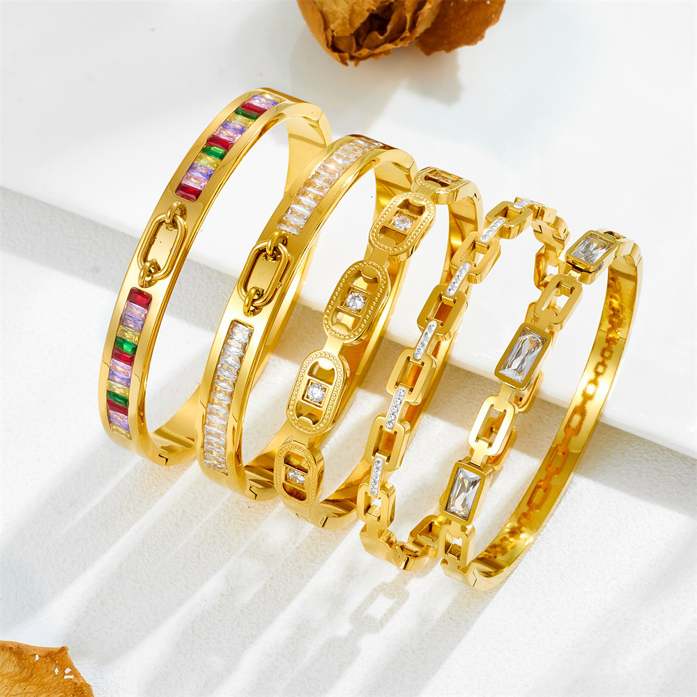High-quality Fashion Bracelet Bangle Women Titanium Stainless Steel Plated Gold Silver Bracelets Eternal Couples Bracelet Designer Bracelet Bangle Jew