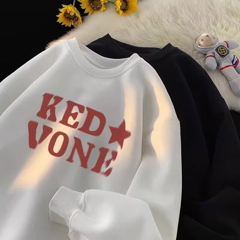 Round-neck Sweatshirt For Men And Women New Autumn And Winter Designer Hoodie Style Trendy Brand Heavy-duty Loose Oversize Top For Teenagers