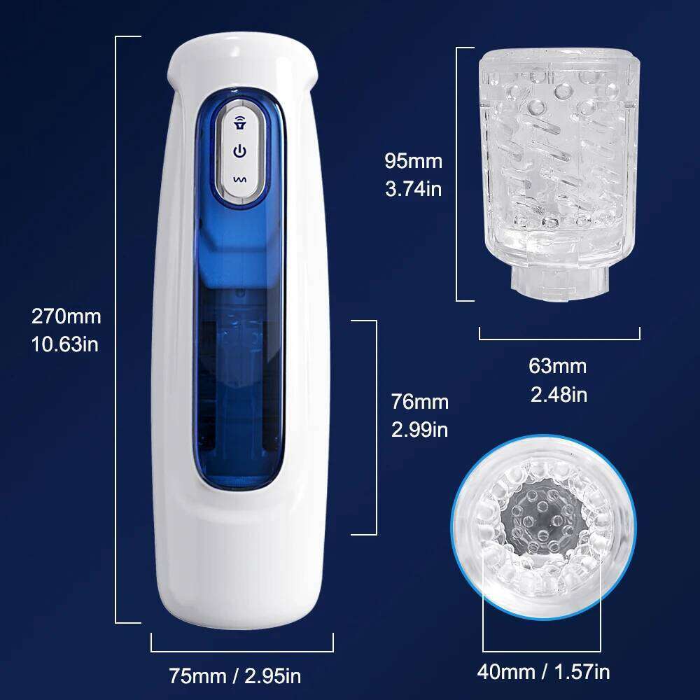 Automatic Male Mastubator Telescopic Rotating Masturbation Cup Blowjob Pussy Machine Sex Toys Adult Goods for Men 18+ Z260311