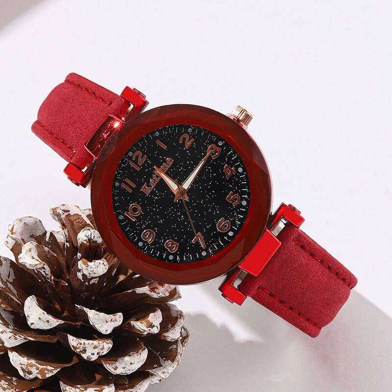 5pcs Set Watches Women Leather Band Ladies Watch Simple Casual Womens Analog WristWatch Bracelet Gift Montre Femme