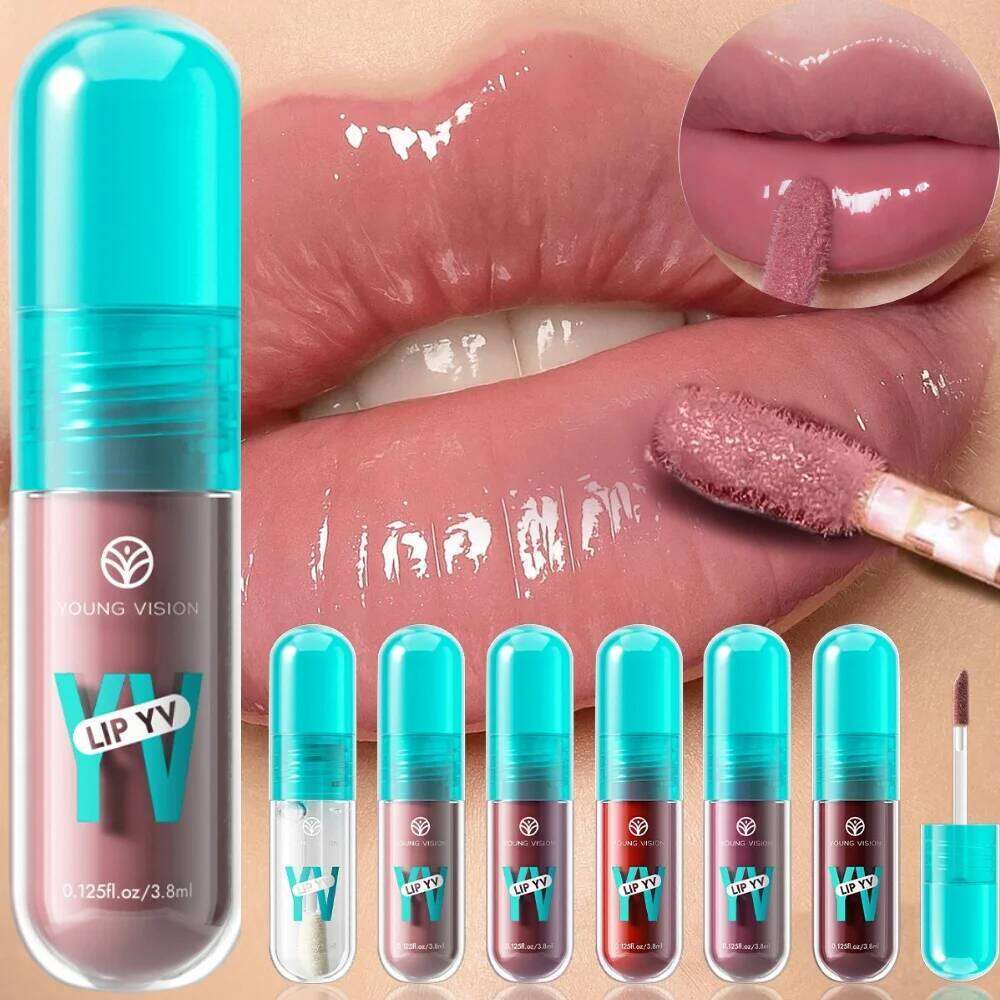 YOUNG VISION 6-Shade Avocado Long-Lasting Moisturizing Lip Stain is lightweight, non-sticky, non-stick cup lip stain W260311