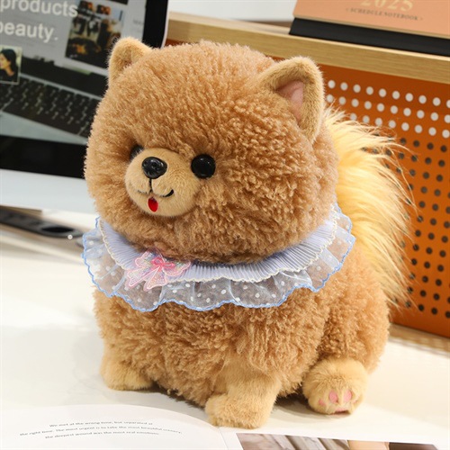 Cute Pomeranian Plush Doll Lovely Pet Stuffed Toy Pillow Popular Cute Plush Toy Perfect Gift