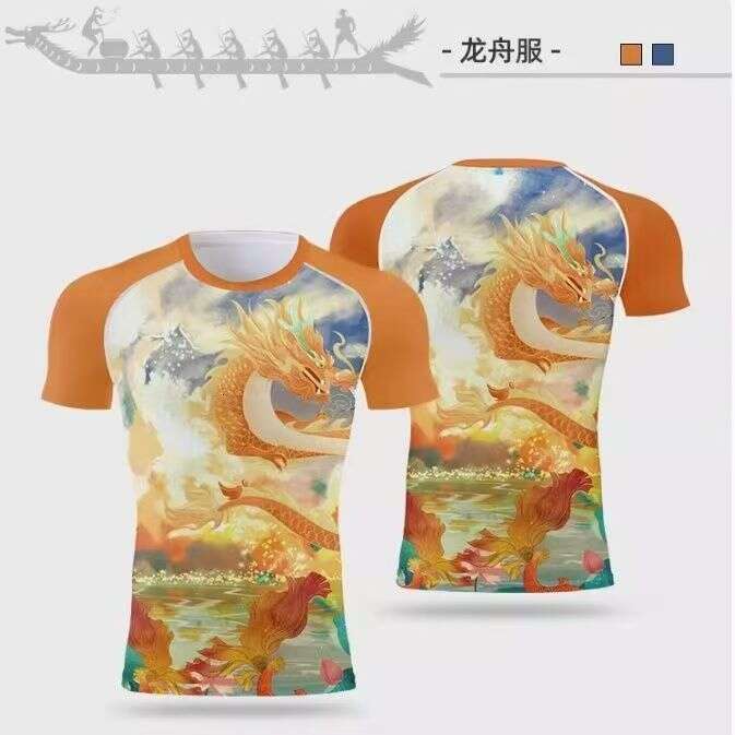 Summer Customized Quick-Dry Chinese Dragon Boat Sports Shirt For Men And Women, Short-Sleeved, Breathable, Oversized, Loose-Fit T-Shirt WKERSIY