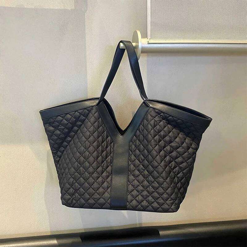 Luxury Large Capacity Genuine Leather Tote Fashion Y Shape Crocodile Pattern Shoulder Casual High End Shopping Bag Storage XIU LAI SI