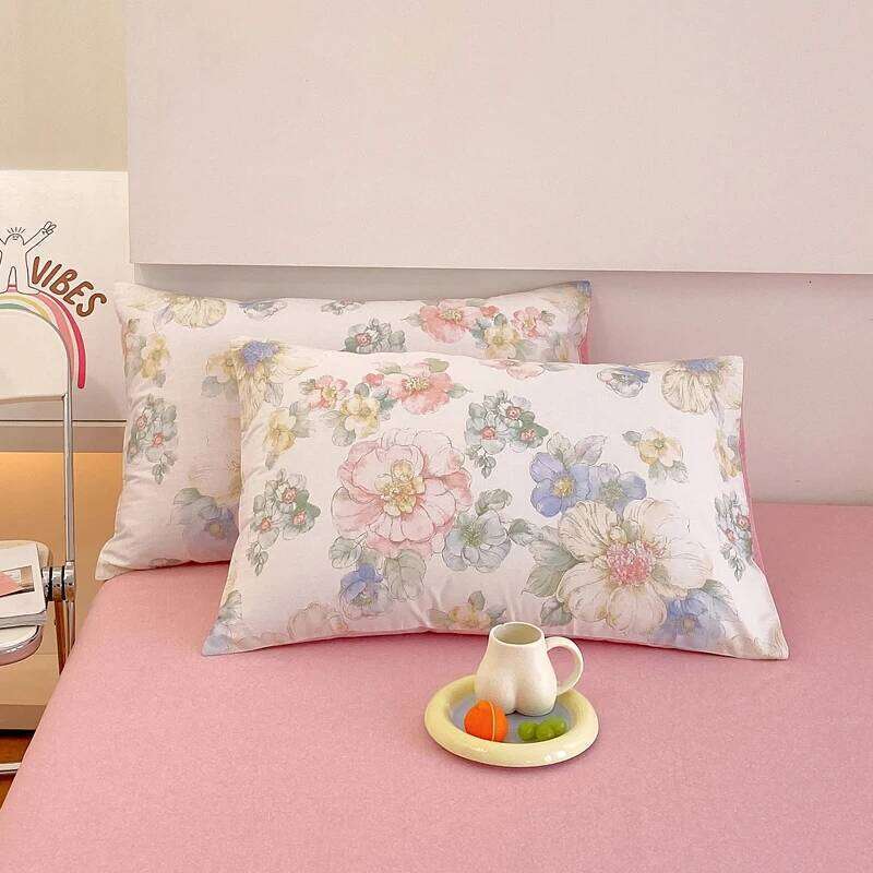 100% Cotton Floral 3-Piece 1 Duvet Cover + 2 Pillowcases - Wrinkle-Free, Hotel Quality Bedding Set H260312