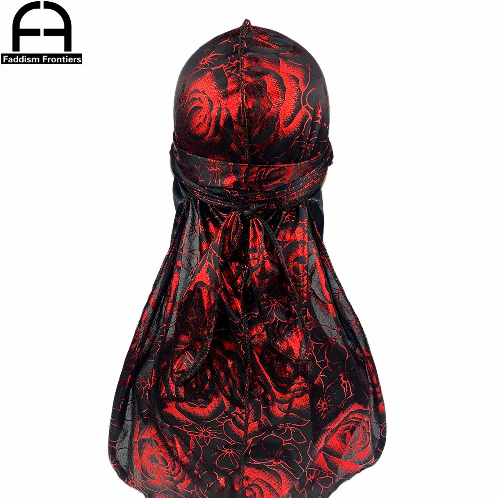 Pimpin aint easy Custom Printing Silk Durag Men Bandanas Long Tail Silky Durags Headwear Wave Cap 260304